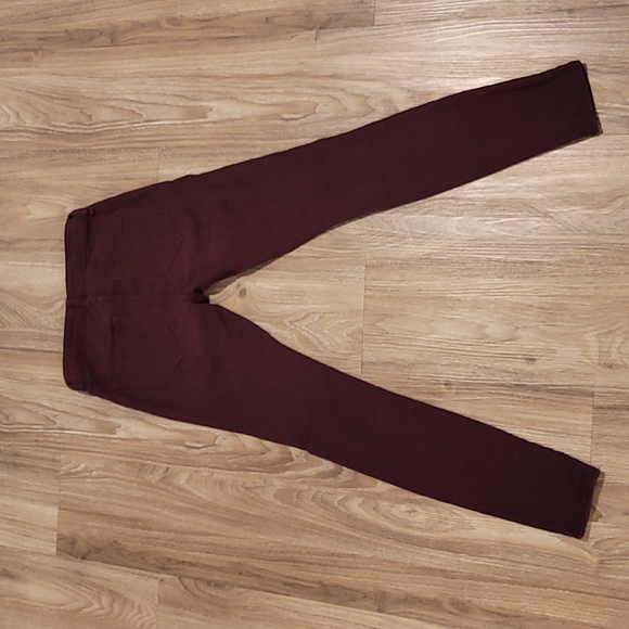 Burgundy Skinny Jean's size 0 - Picture 2 of 7